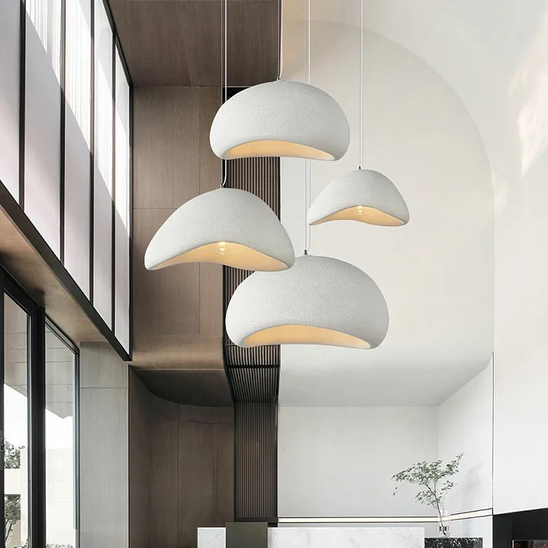 Wabi Sabi LED Pendant Light – Adjustable E27 Chandelier for Modern Dining