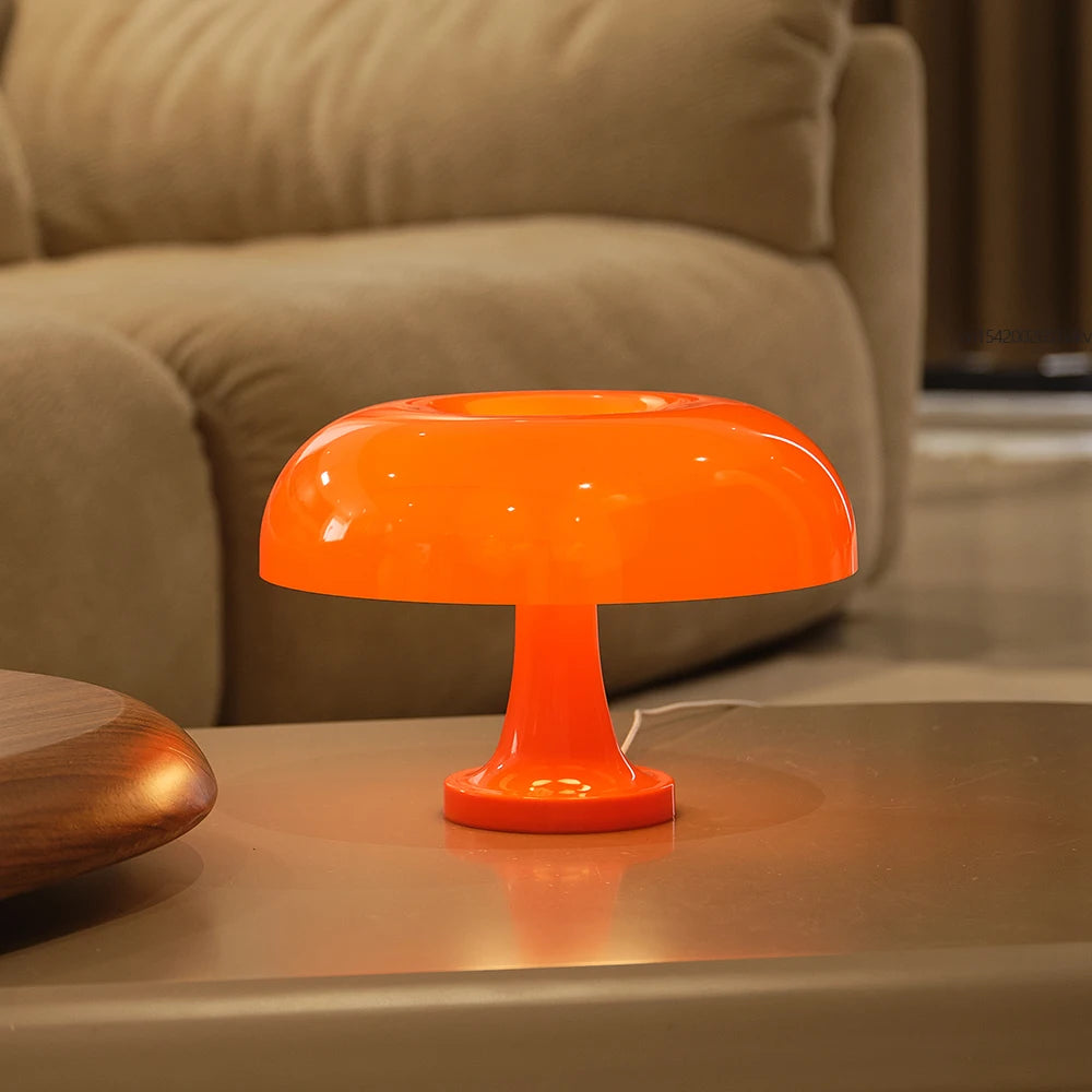 Mushroom LED Table Lamp – 3-Color Dimmable USB-C Bedside Light