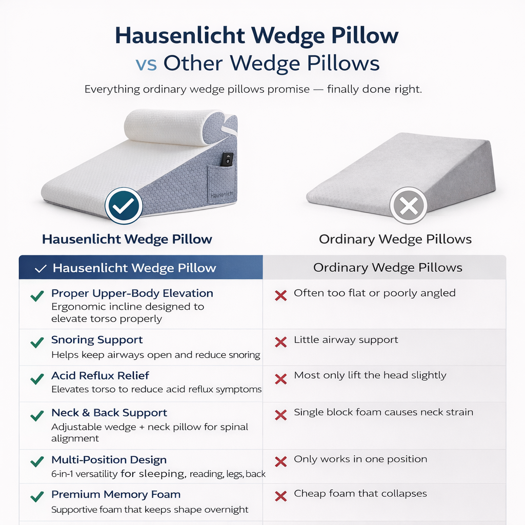 The Hausenlight Wedge Pillow